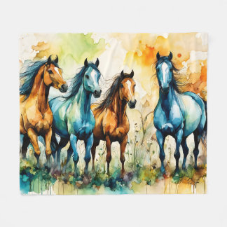 In the Pasture フリースブランケット