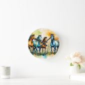 In the Pasture ラウンド壁時計 (ホーム)