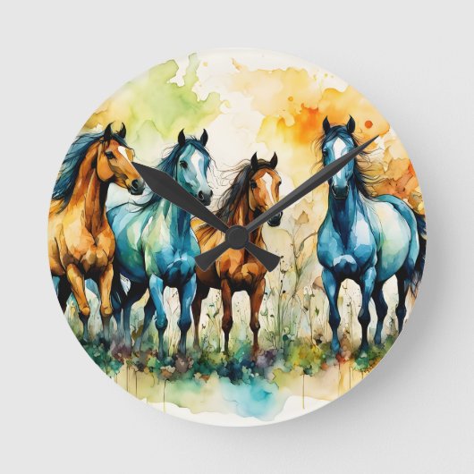 In the Pasture ラウンド壁時計 (正面)