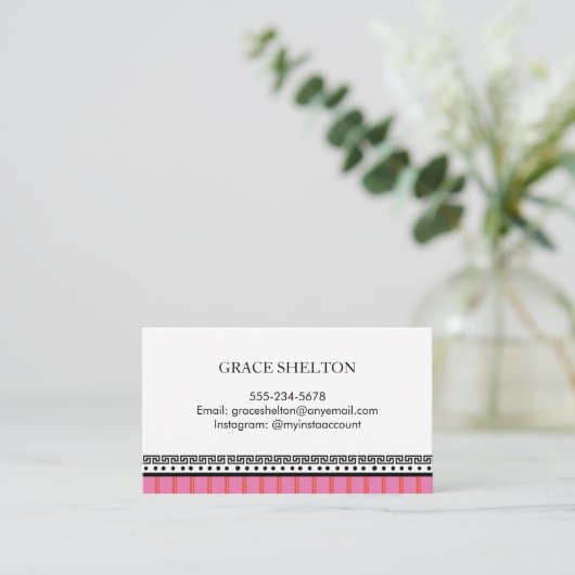 In the Pink Calling Card 名刺 (スタンド正面)