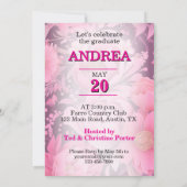 In The Pink! Graduation Party 招待状 (裏面)