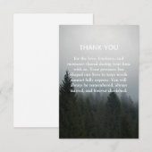 In the quiet stillness of nature サンキューカード (正面/裏面)