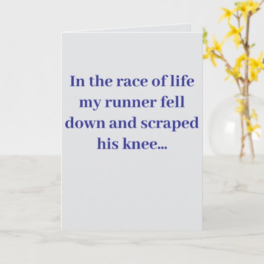 "In the race of life..." #2 Joke (Any)  カード (黄色い花)