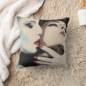 'In the Shadows'絵を描の上に クッション (ブランケット)