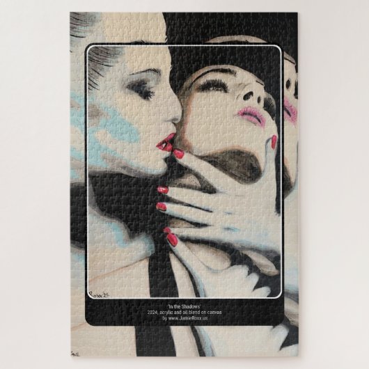 'In the Shadows'絵を描の上に ジグソーパズル (縦)