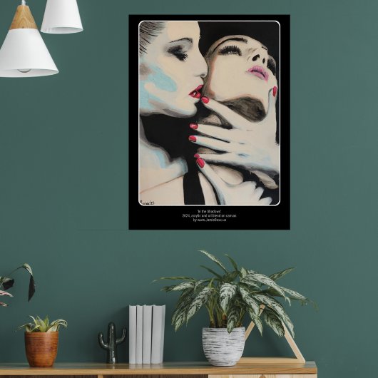 'In the Shadows'絵を描の上に ポスター (リビング1)