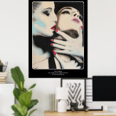 'In the Shadows'絵を描の上に ポスター (ホームオフィス)