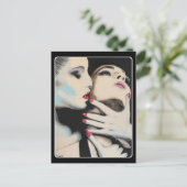 'In the Shadows'絵を描の上に ポストカード (スタンド正面)