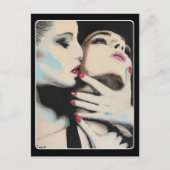 'In the Shadows'絵を描の上に ポストカード (正面)