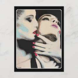 'In the Shadows'絵を描の上に ポストカード