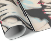 'In the Shadows'絵を描の上に ラッピングペーパー (ロールコーナー)