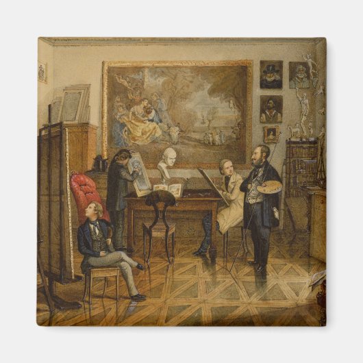 In the Studio of Miklos Barabas マグネット (正面)