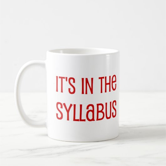 in the syllabus コーヒーマグカップ (左)