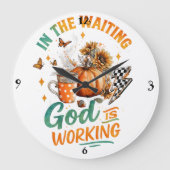 In The Waiting...  ラージ壁時計 (正面)