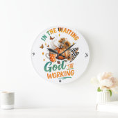 In The Waiting... ラージ壁時計 (ホーム)