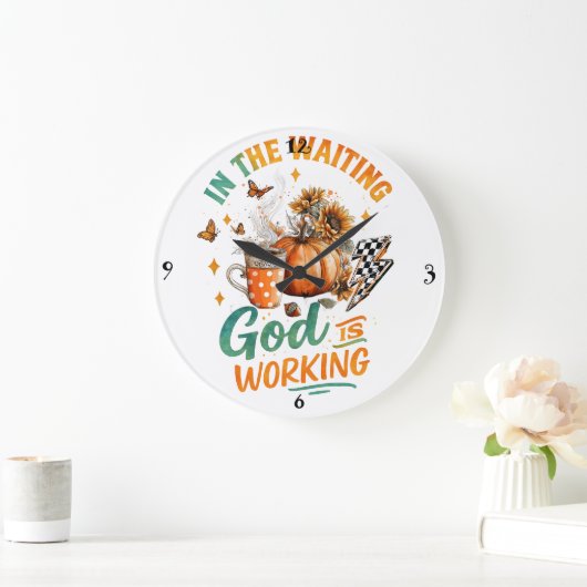 In The Waiting...  ラージ壁時計 (ホーム)