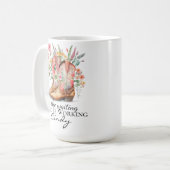 In the Waiting God is Working | Personalized Name  コーヒーマグカップ (正面左)
