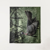 In the Woods - Sage Green B&Wポスター タペストリー (正面)