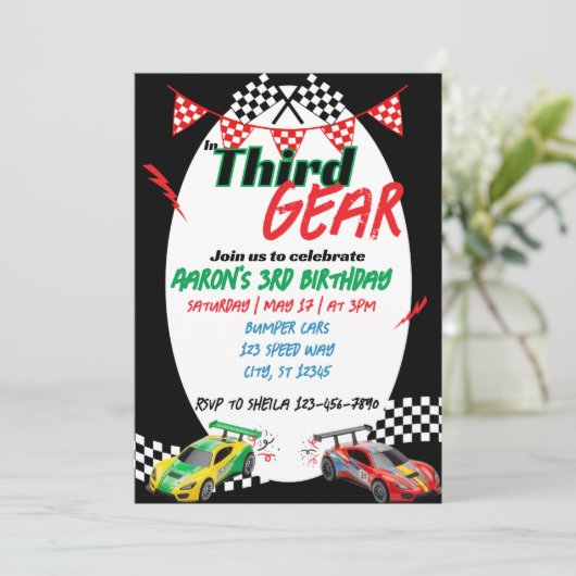 In Third Gear, Racing 3rd Birthday 招待状 (スタンド正面)