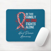 In This Family Fights Alone Heart Disease Awarenes マウスパッド (マウス)