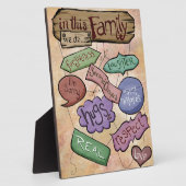 In This Family...Inspirational Quote Art フォトプラーク (側面)
