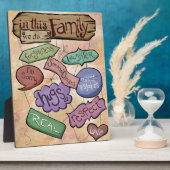 In This Family...Inspirational Quote Art フォトプラーク (側面)