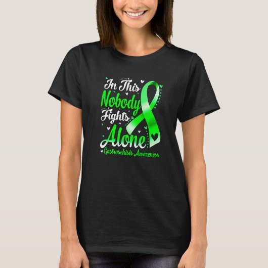 In This Family Nobody Fight Alone Gastroschisis Aw Tシャツ (正面)