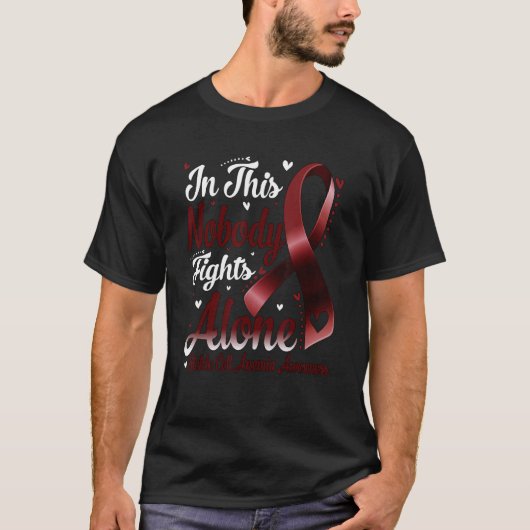 In This Family Nobody Fight Alone Sickle Cell Anem Tシャツ (正面)