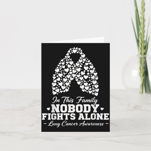 In This Family Nobody Fights Alone Lung Cancer Shi カード (正面)