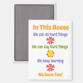 In This House "house rules" magnet マグネット (正面/裏面)