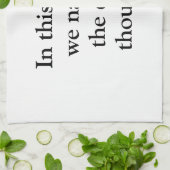 In This House We Narrate The Dogs Thoughts キッチンタオル (折り畳み)