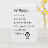 In This Life – すぐにおもしろい詩を得る カード (黄色い花)