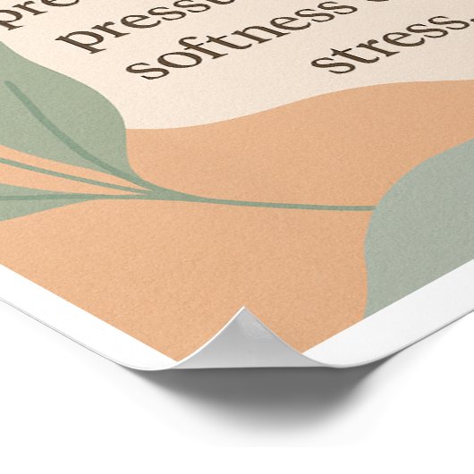 In This Moment I Let Go-Affirmation Wall Art ポスター (角)