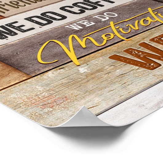 In This Office We Are A Team Sunflower ポスター (角)