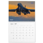 IN THRUST WE TRUST! - 米軍戦闘機 カレンダー (3月 2027)
