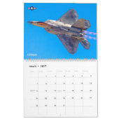 IN THRUST WE TRUST! - 米軍戦闘機 カレンダー (3月 2027)