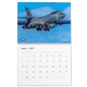 IN THRUST WE TRUST! - 米軍戦闘機 カレンダー (3月 2027)