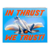 IN THRUST WE TRUST! - US Military Combat Aircraft カレンダー (カバー)
