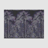 In Traffic palm trees blackティッシュペーパー 薄葉紙 (正面)