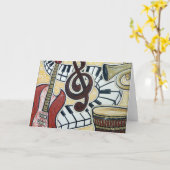 In Tuneグリーティングカード カード (黄色い花)