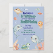 In TWO Deep, Blue Under the Sea 2nd Birthday 招待状 (正面)