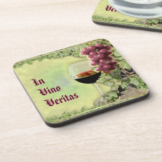 In Vino Veritas コースター (左側)
