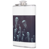 in Vinyl eingeschlagener Flachmann フラスク (左)