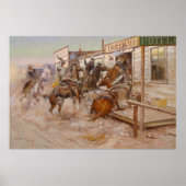 In Without Knocking by Charles Marion Russell ポスター (正面)