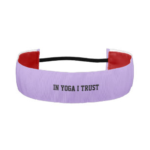 In Yoga I Trust Lavender Headband アスレチックヘッドバンド