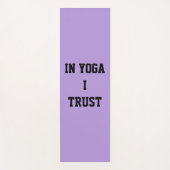 In Yoga I Trust Lavender Yoga Mat ヨガマット (正面)