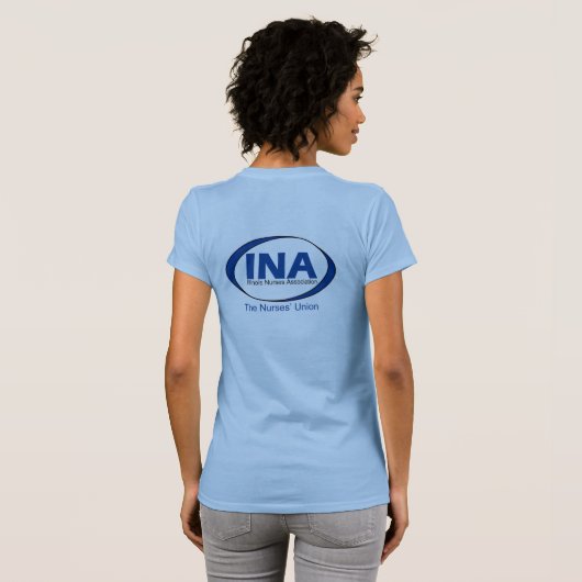 INA公式ロゴ1 Tシャツ (裏面フル)