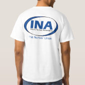INA Tシャツ (裏面)