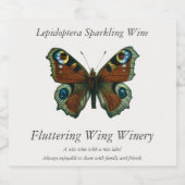 Inachis io – ヨーロッパクジャックバタフライ スパークリングワインラベル (シングルラベル)