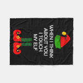 Inappropriate Christmas Shirt Funny Xmas フリースブランケット (正面(横))